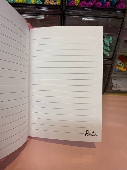Barbie fluffy notebook