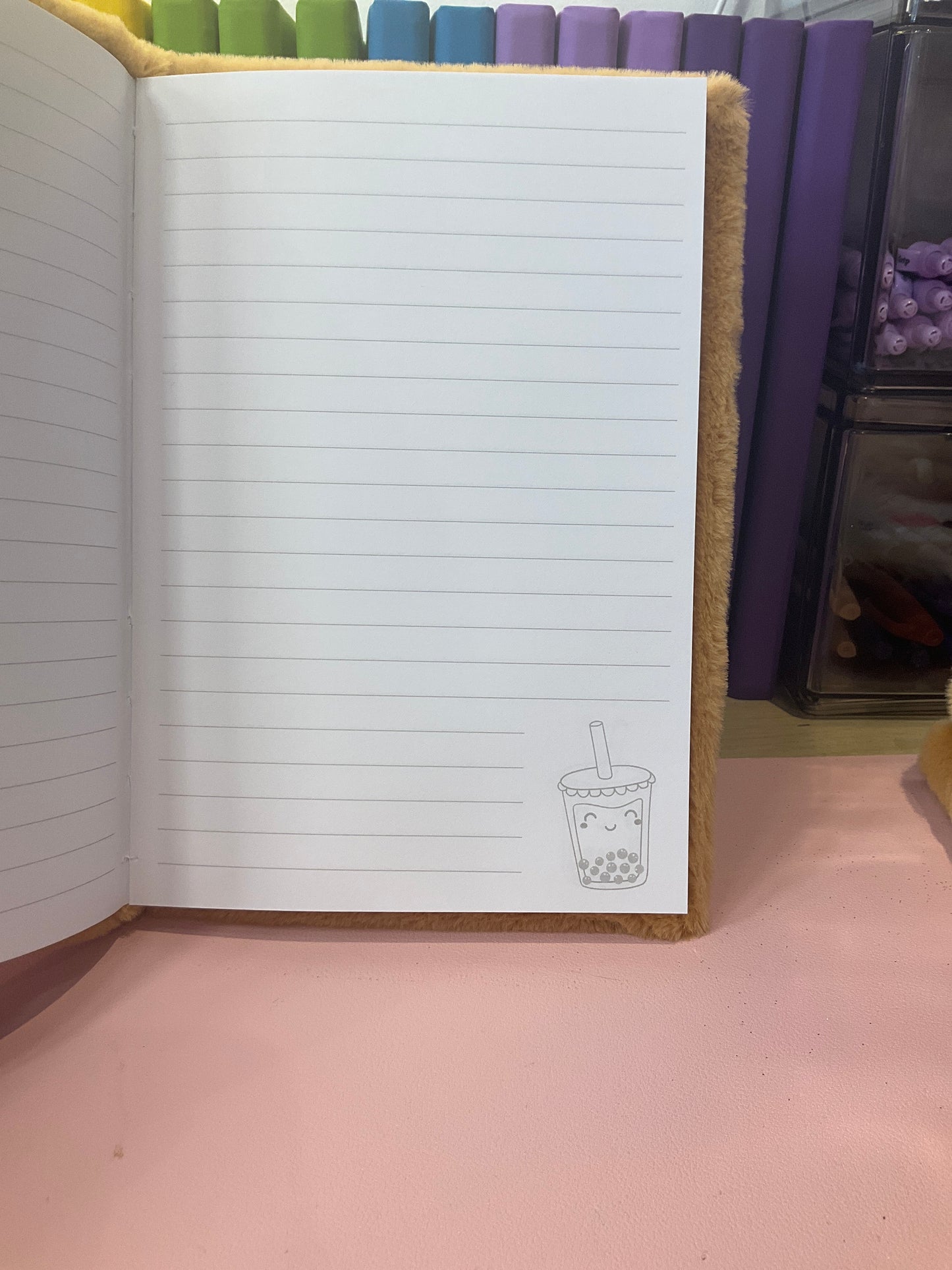 Fancy dress floofy pig notebook