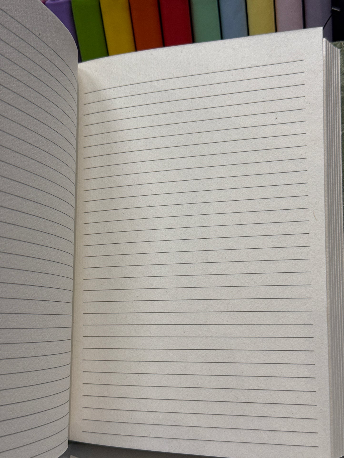 Green (velvetesque) floral notebook