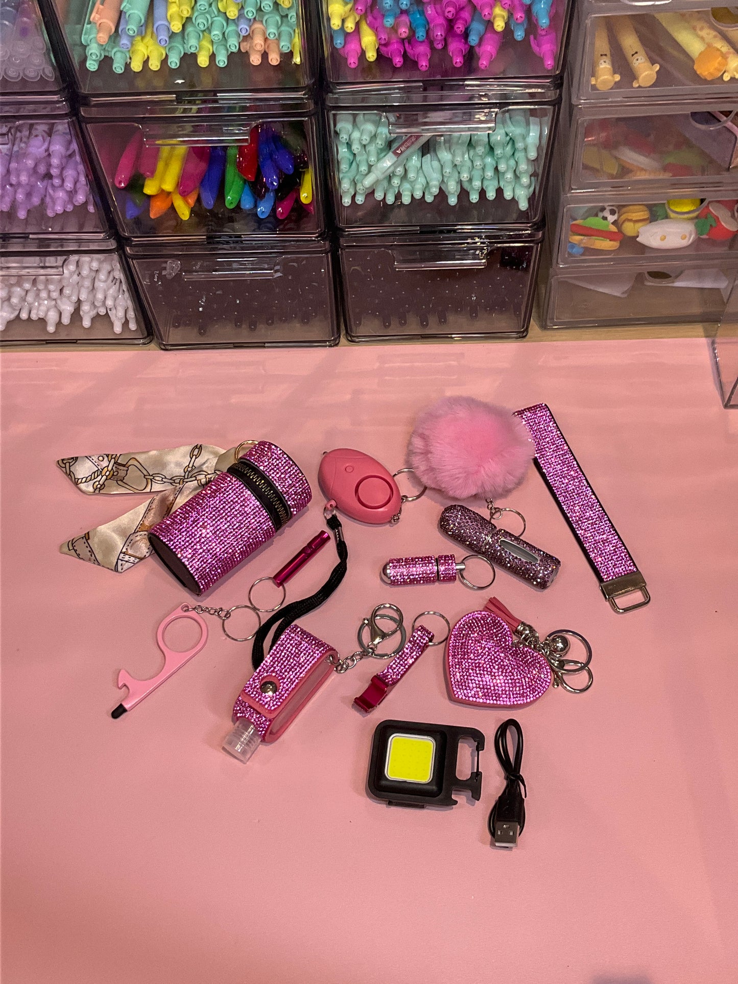 Safety bundle in Sparkling Pink