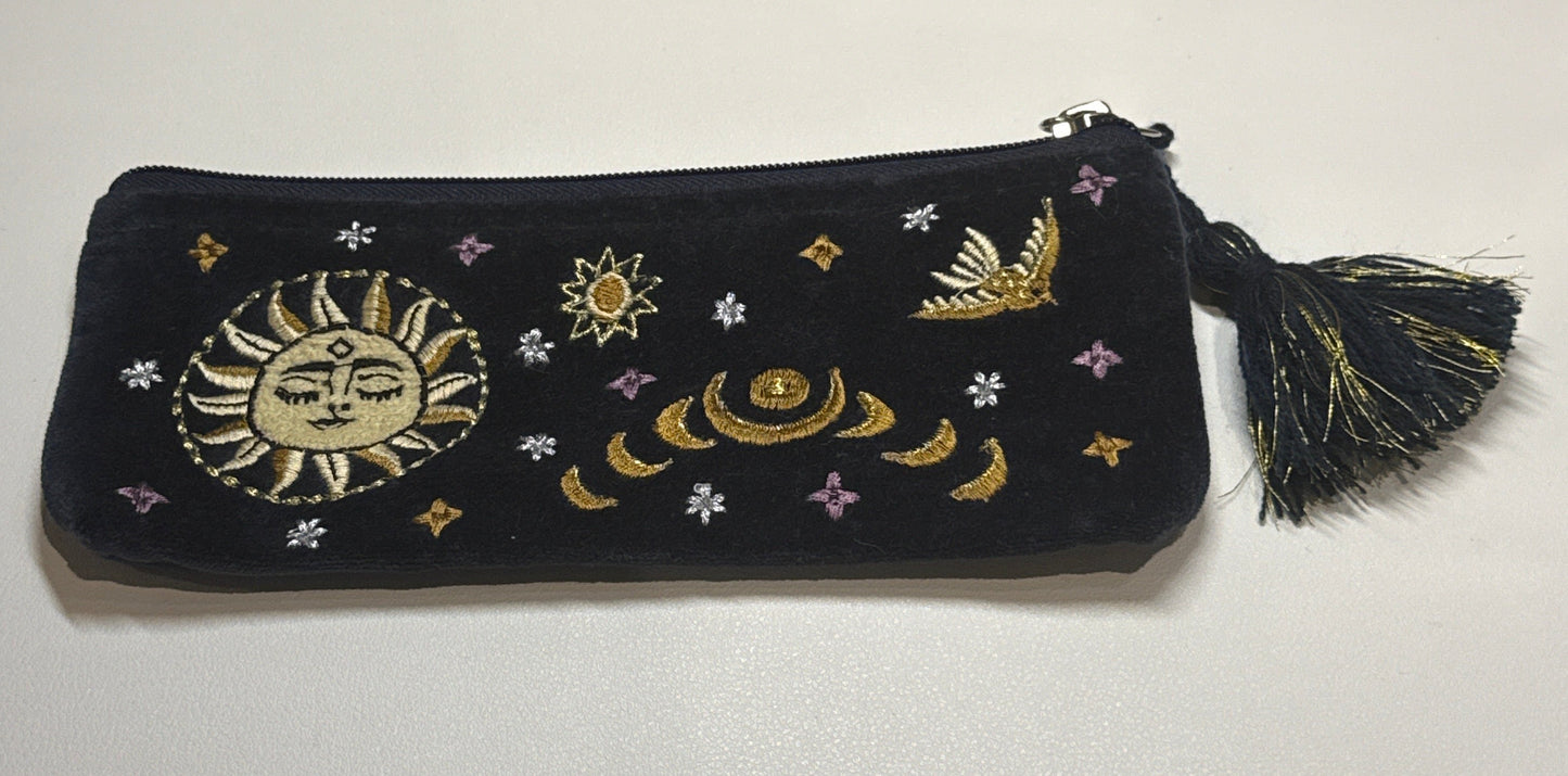 Sun and moon pencil case