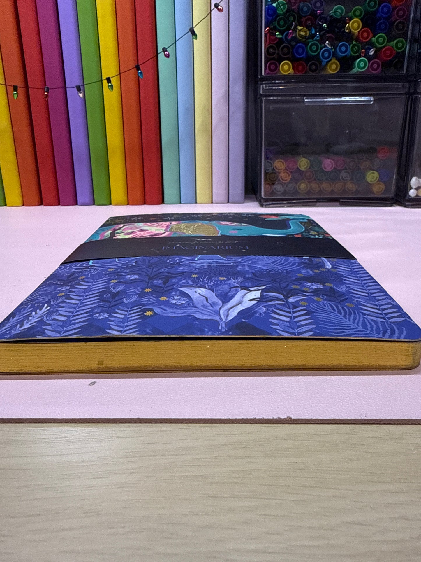 Elephant notebook gold edging