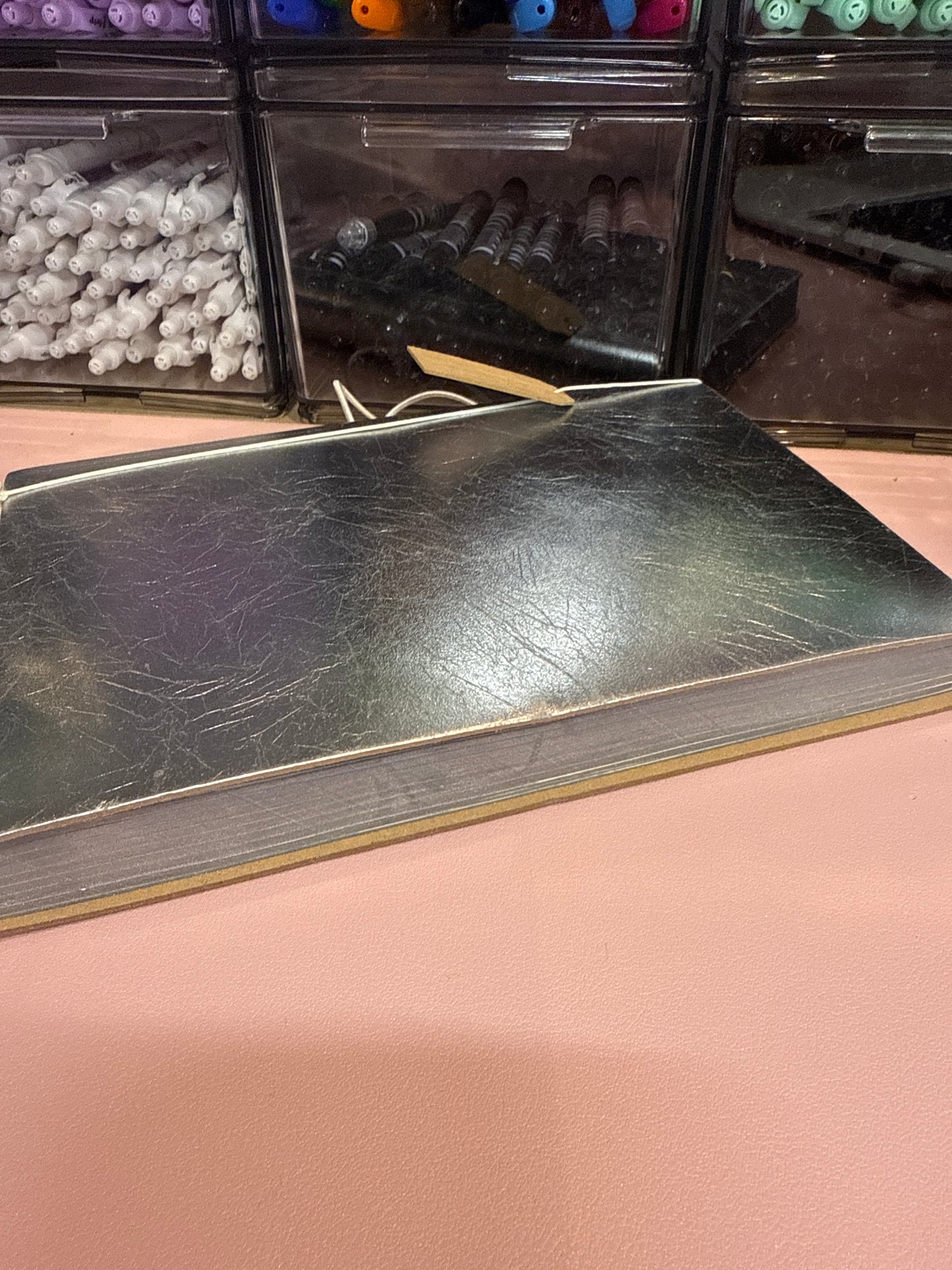 Silver notebook