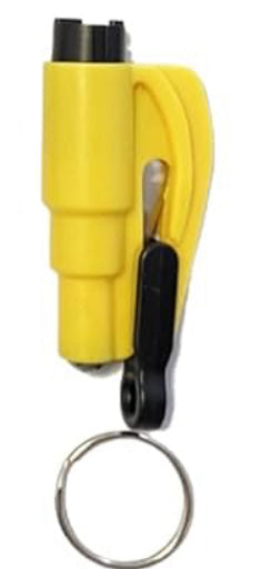 Personal safety window breaker and seatbelt cutter