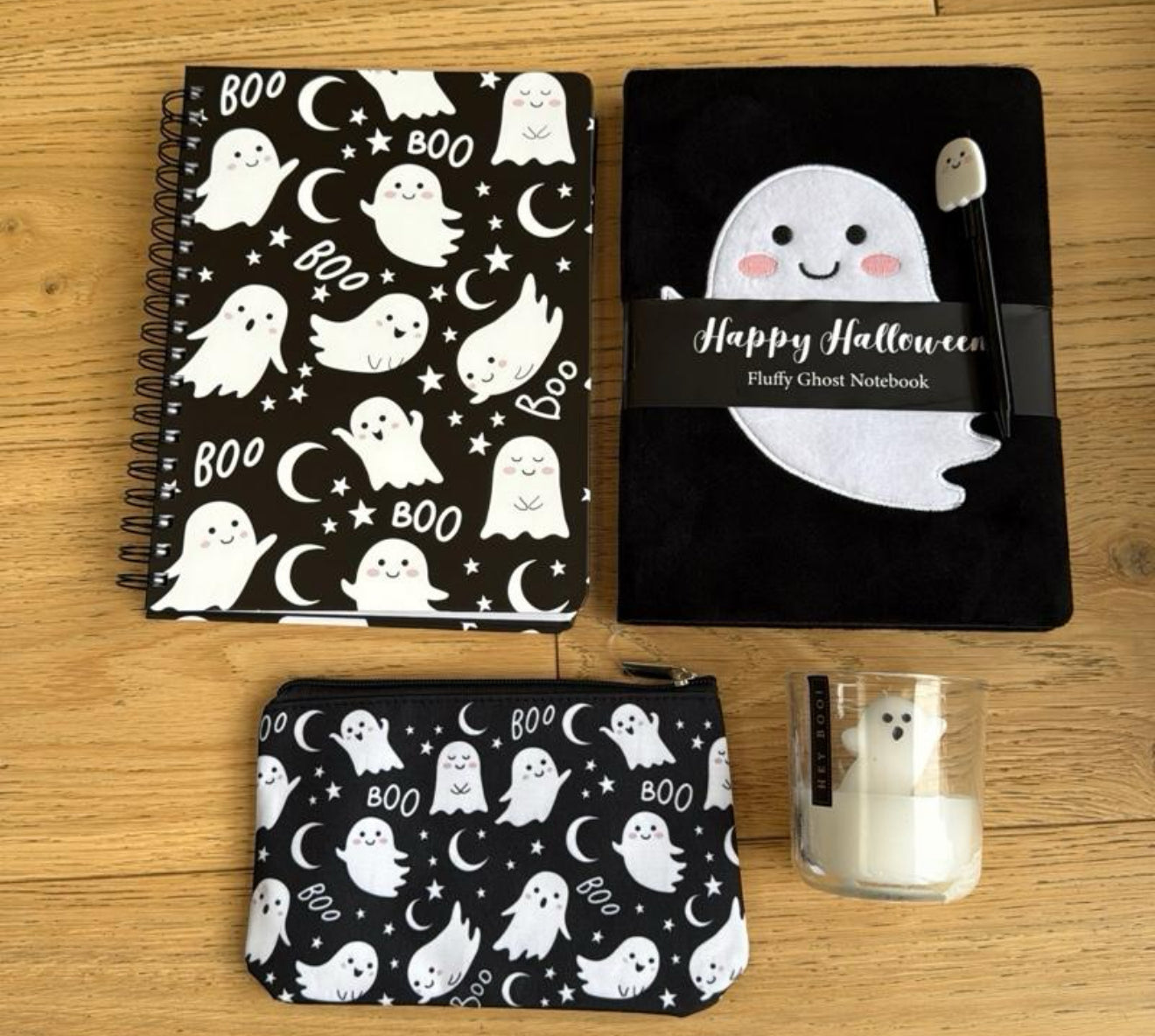 Hey Boo Halloween Themed Stationery Bundle