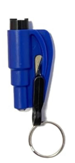 Personal safety window breaker and seatbelt cutter