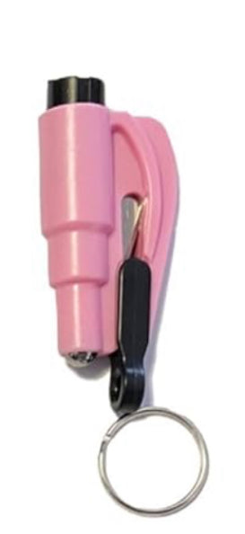 Personal safety window breaker and seatbelt cutter