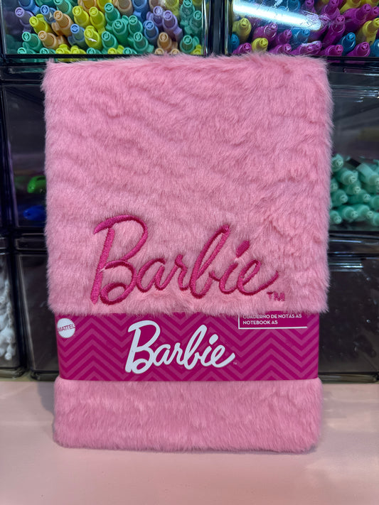 Barbie fluffy notebook