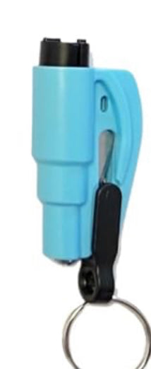 Personal safety window breaker and seatbelt cutter