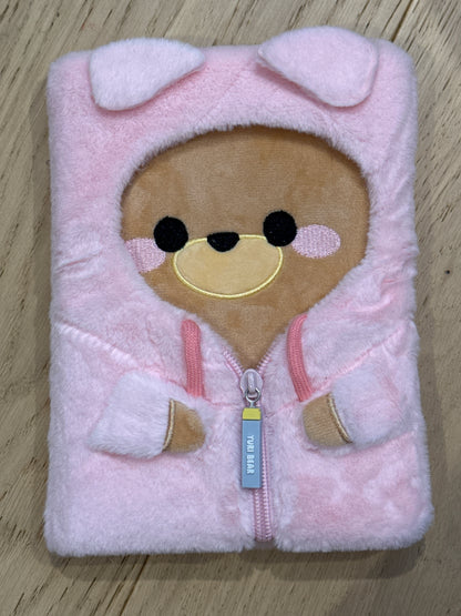 Fancy dress floofy bear notebook