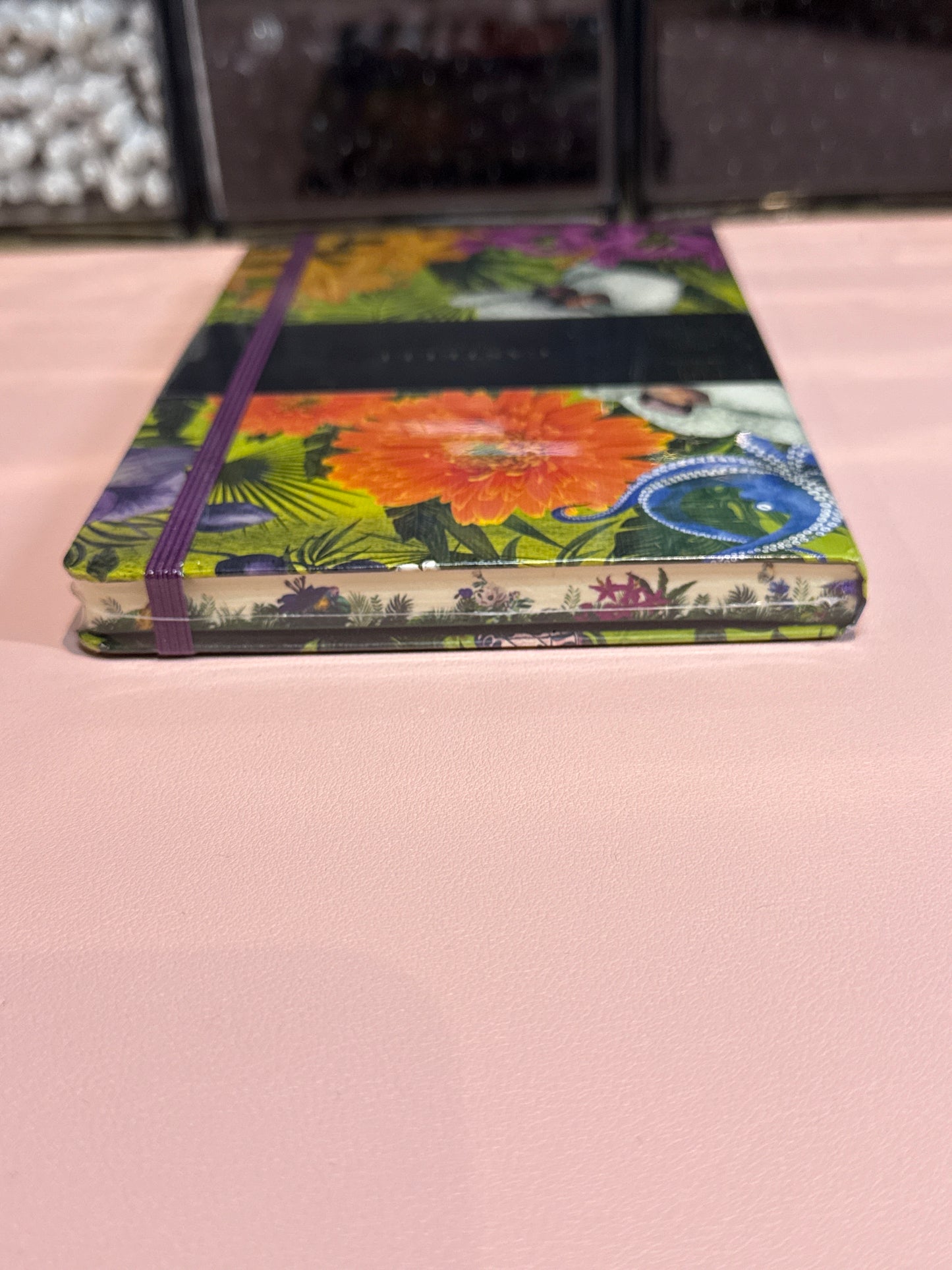 Castelli Milano floral notebook with painted edges