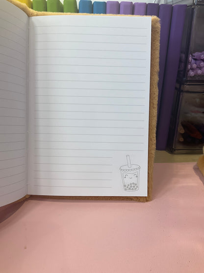 Fancy dress floofy pig notebook