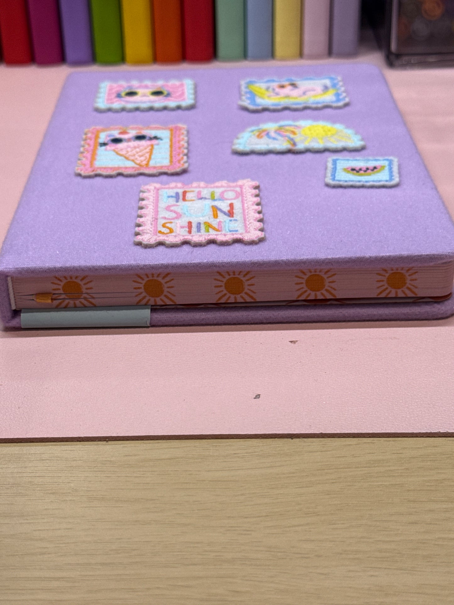 Paperchase notebook with stamps