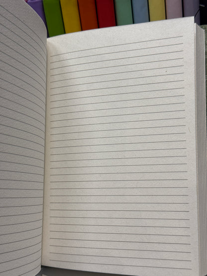 Green (velvetesque) floral notebook