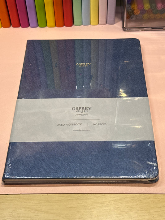 Osprey metallic dark teal notebook a4