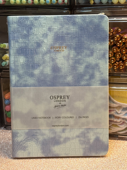 Osprey blue alligator style notebook