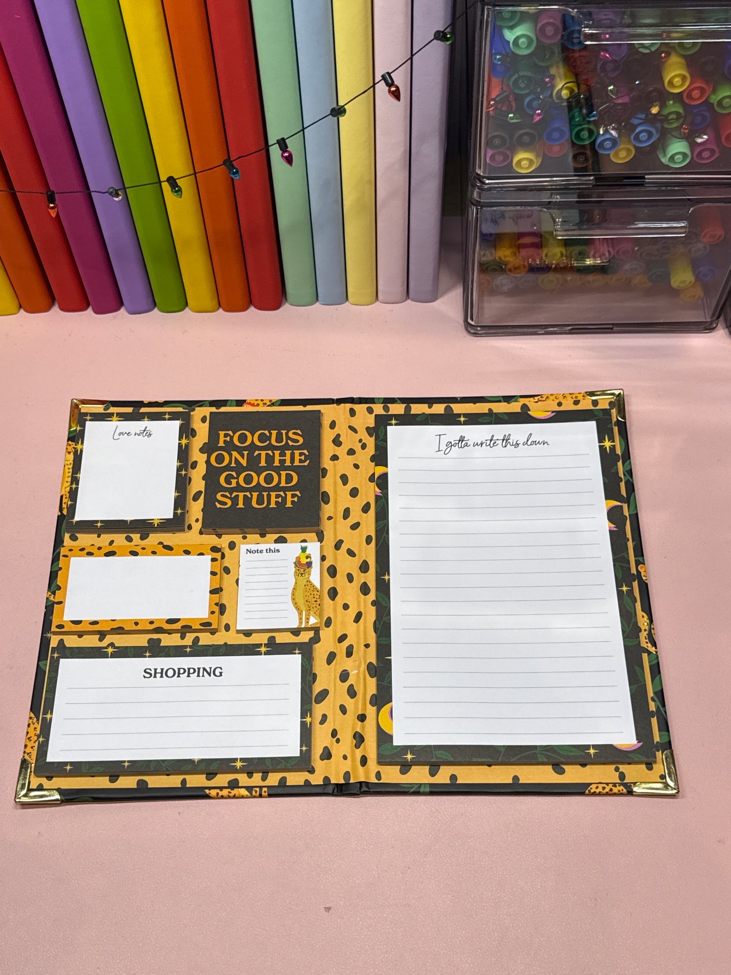 Leopard post it notebook