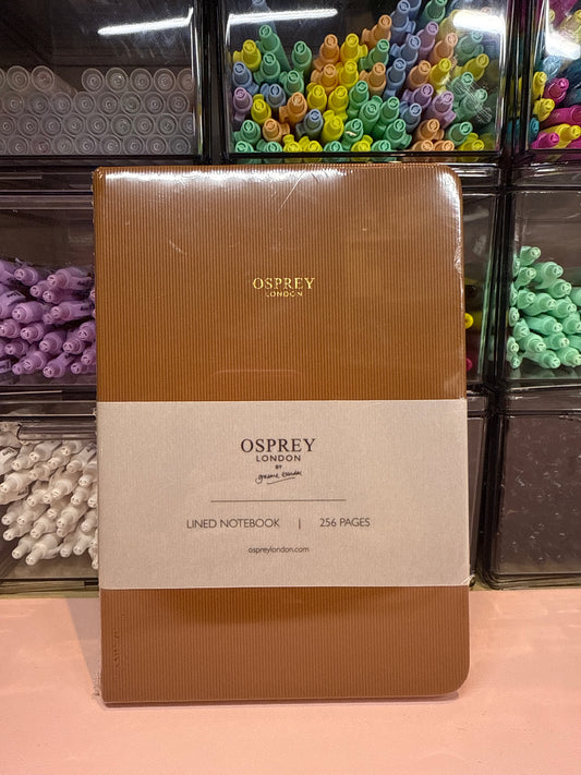 Osprey brown ribbed notebook