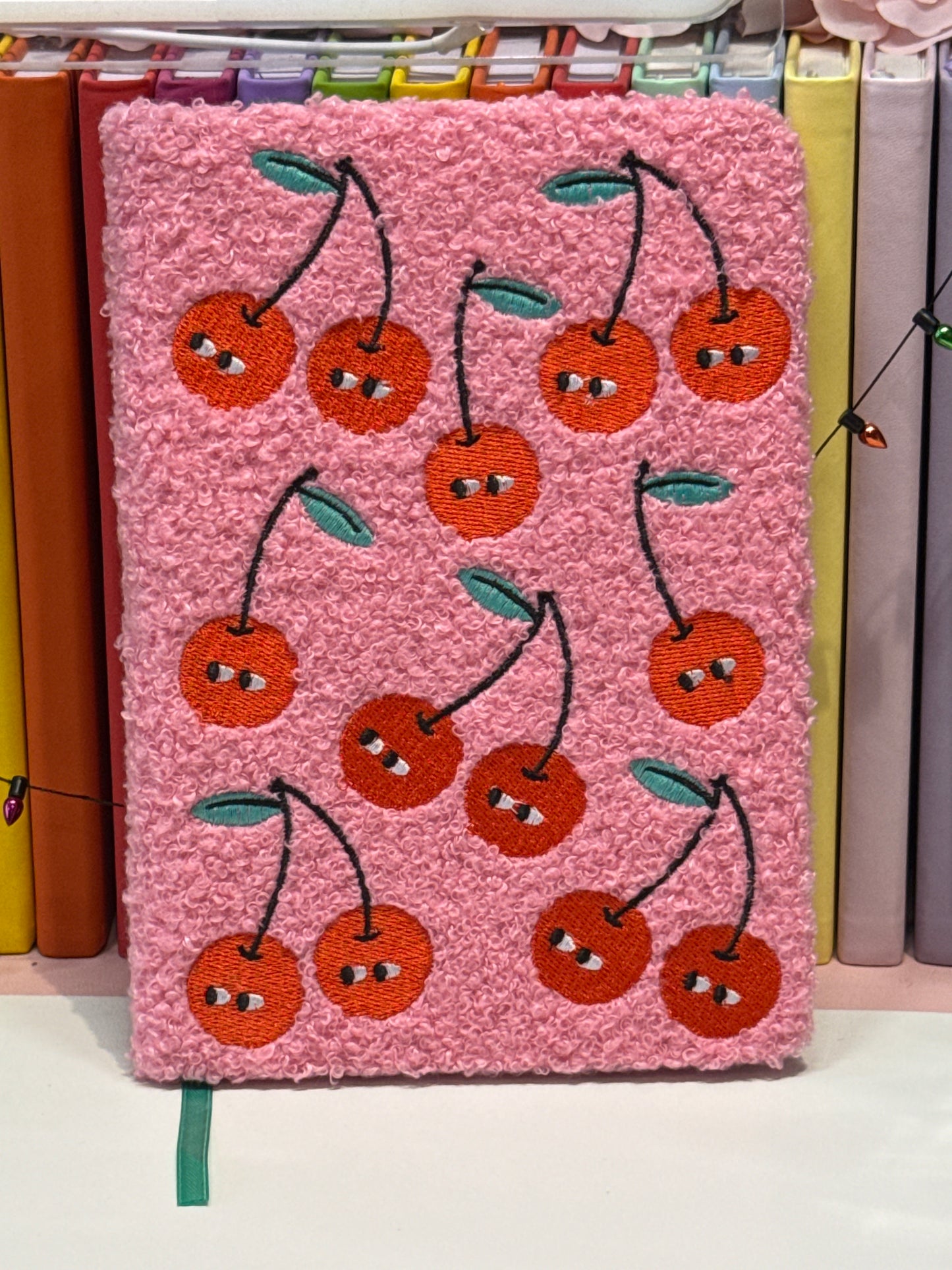 Cherry fluffy notebook