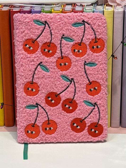 Cherry fluffy notebook