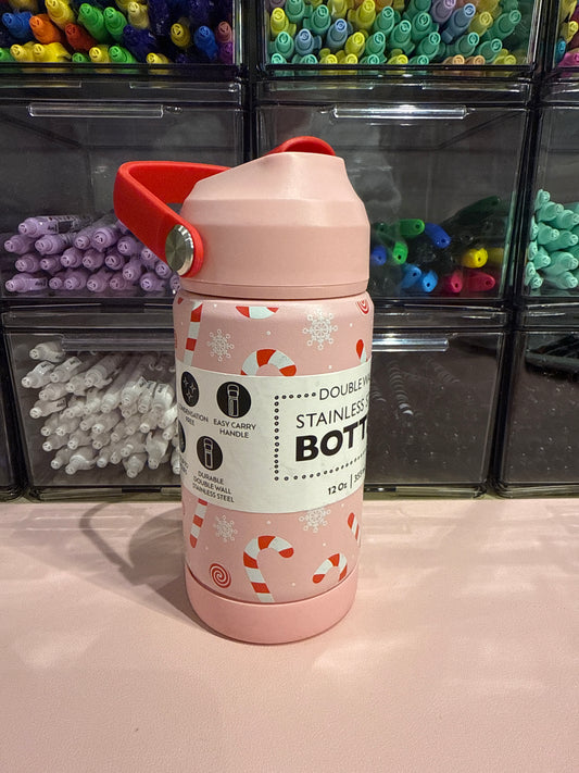 Candy cane bottle