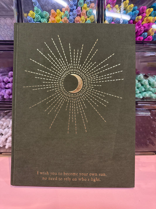 Moon and Sun notebook