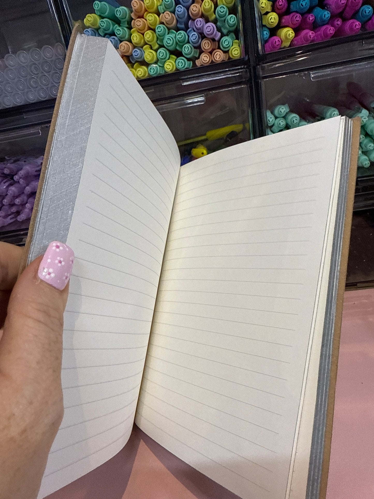 Silver notebook