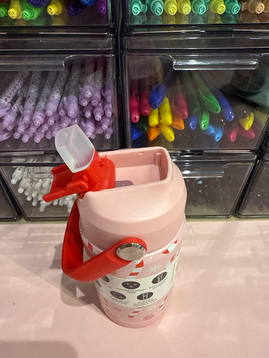 Candy cane bottle