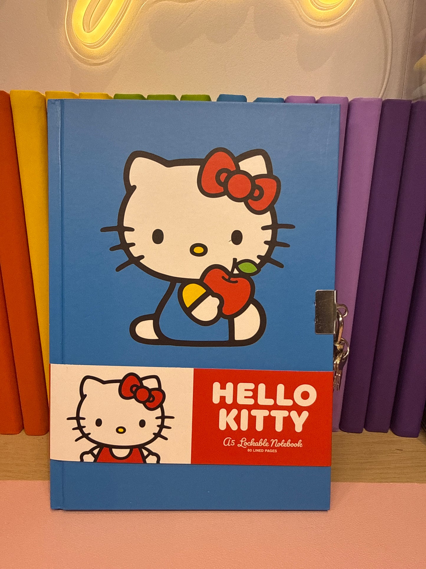 Hello kitty padlocked notebook
