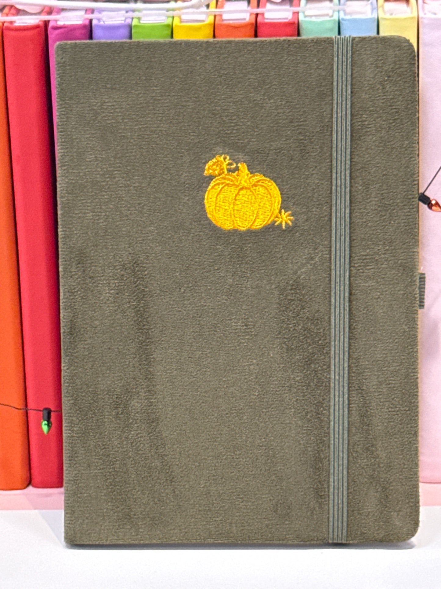 Green pumpkin notebook