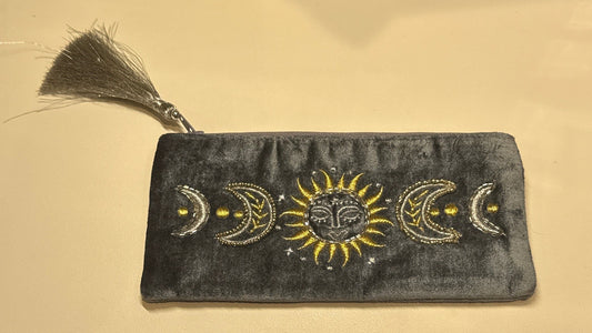 Sun and moon pencil case