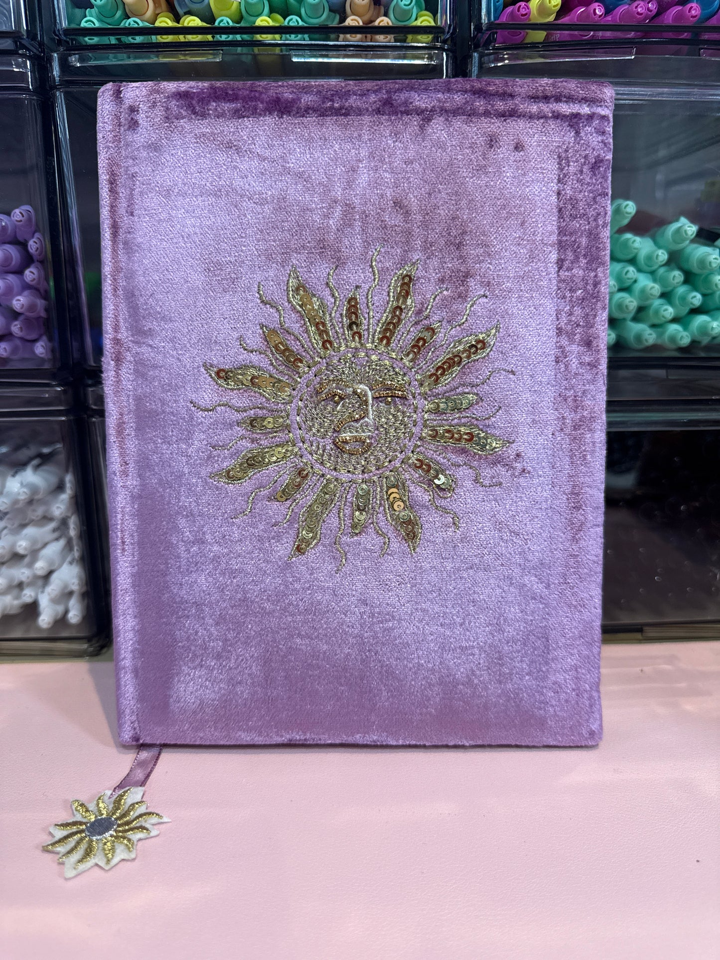 Gold sun notebook