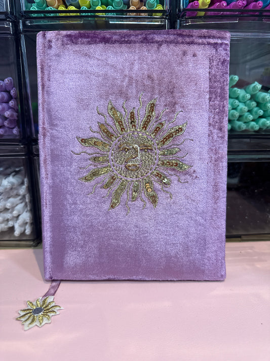 Gold sun notebook