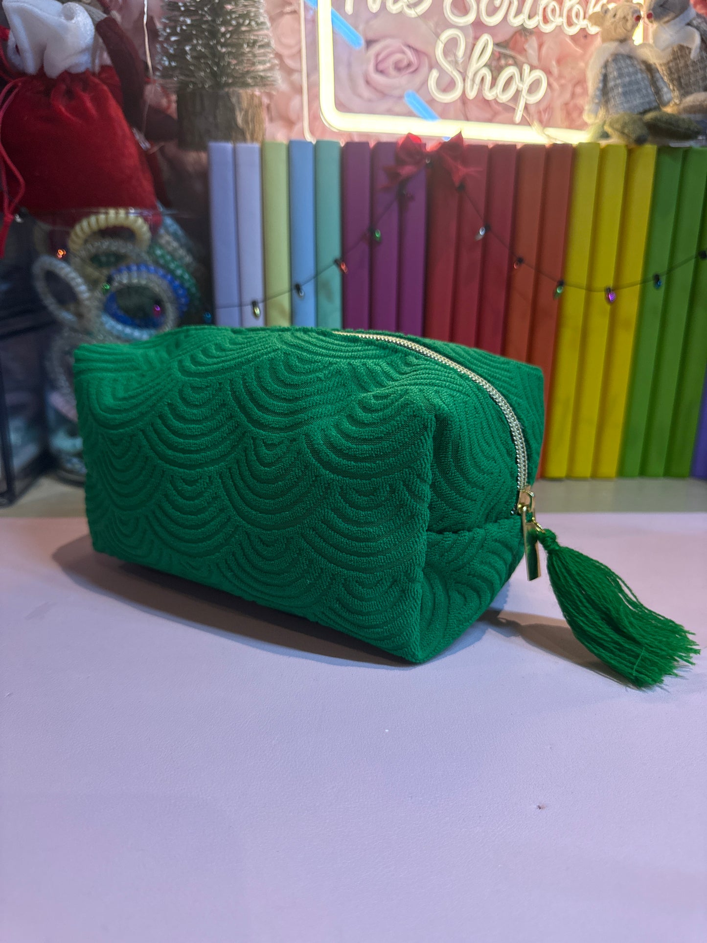 Green pencil case