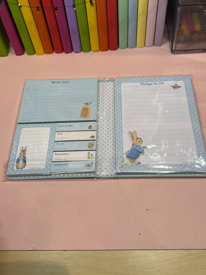 Peter Rabbit post it notebook