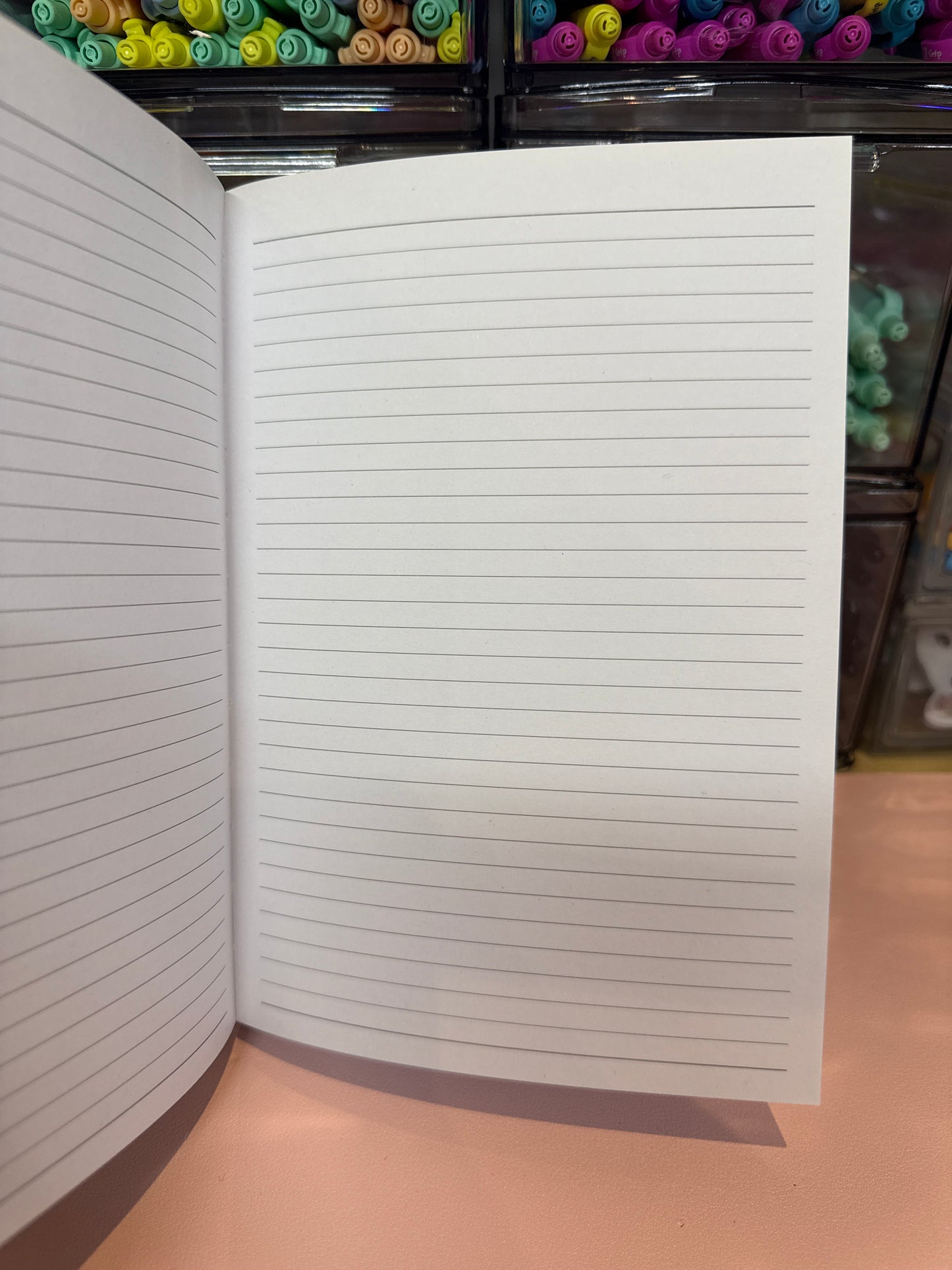 Green floral notebook
