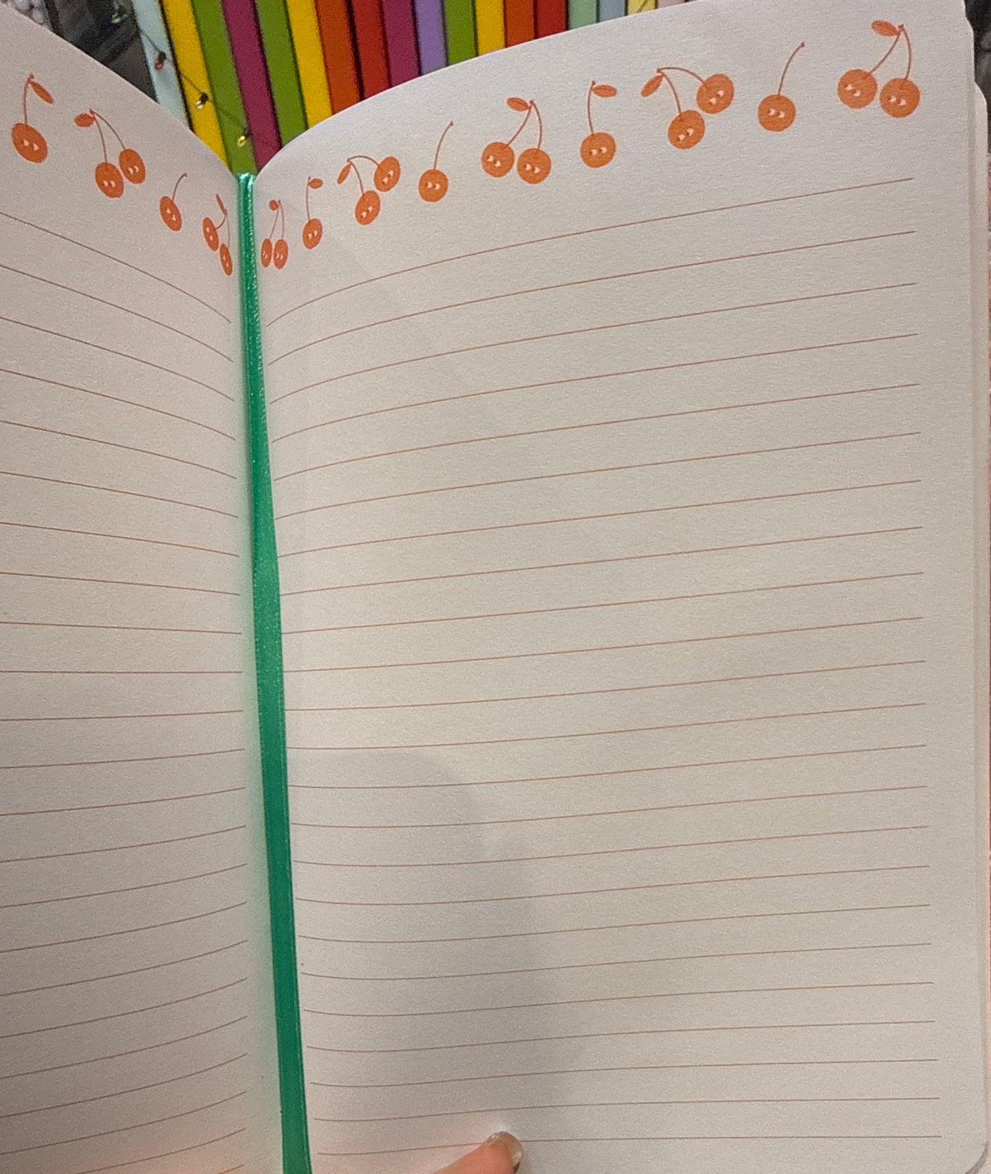 Cherry fluffy notebook