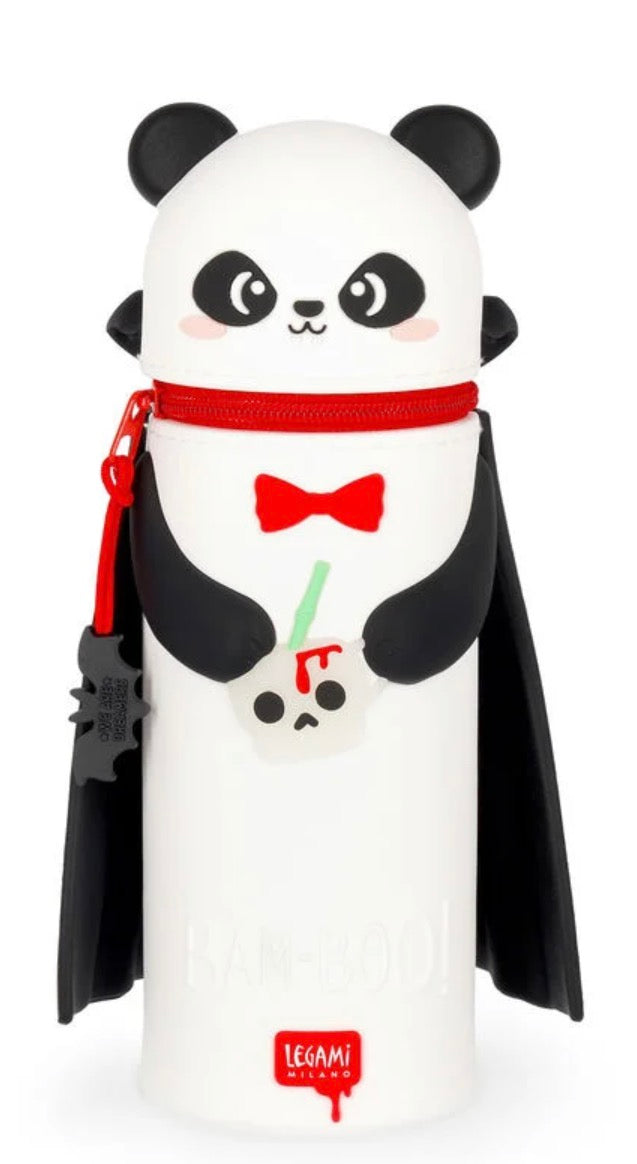 Legami Halloween Panda Bam-Boo 2-in-1 Silicone Pencil Case - Kawaii