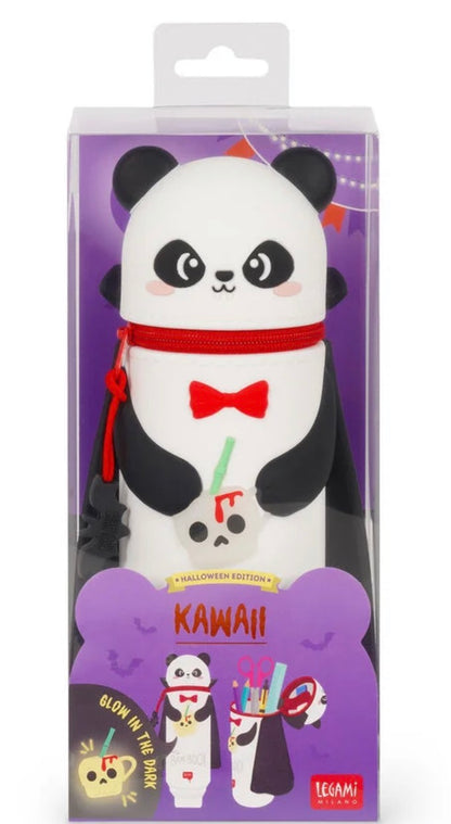 Legami Halloween Panda Bam-Boo 2-in-1 Silicone Pencil Case - Kawaii
