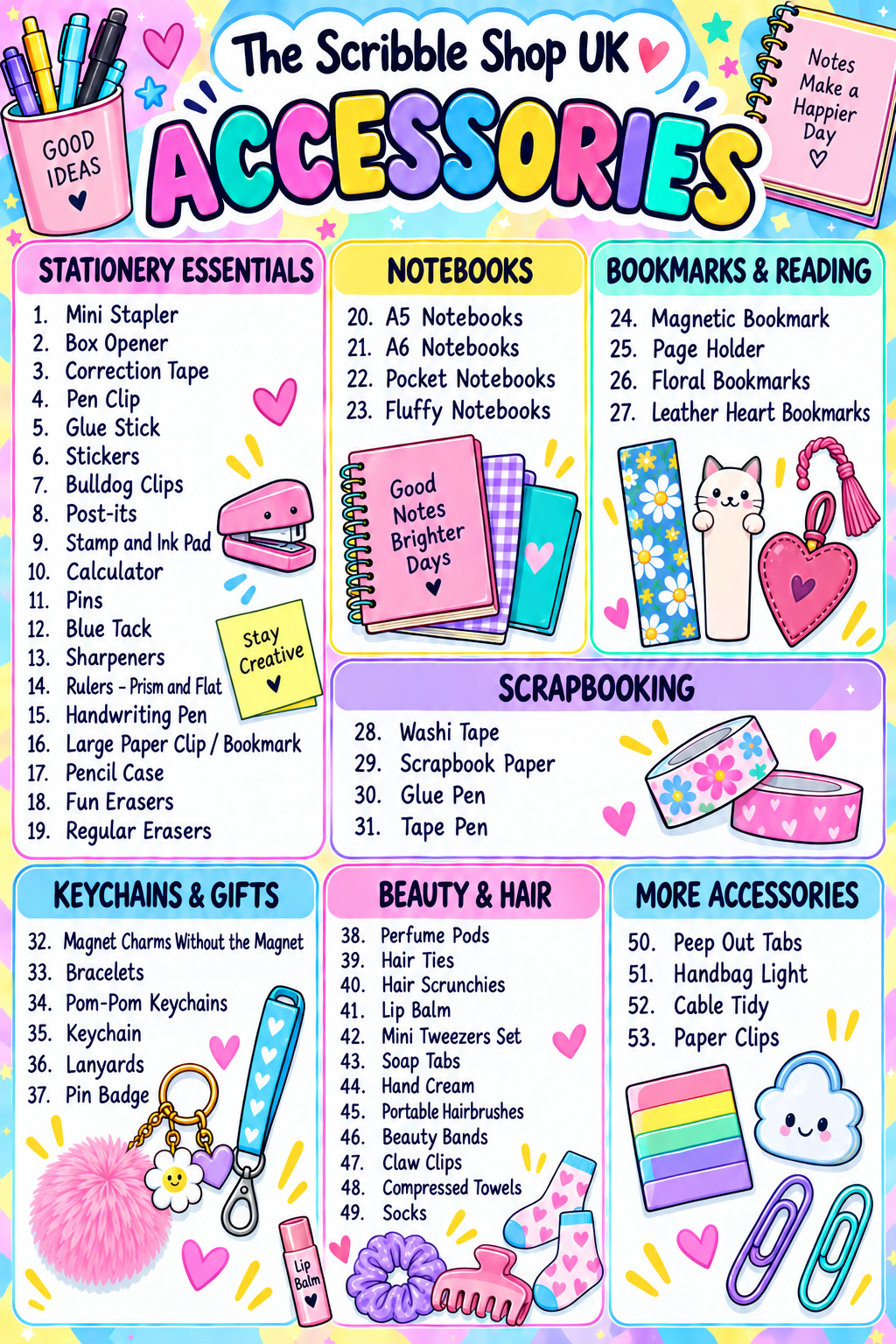 40 Mystery Stationery + Bundle + 2 Freebies