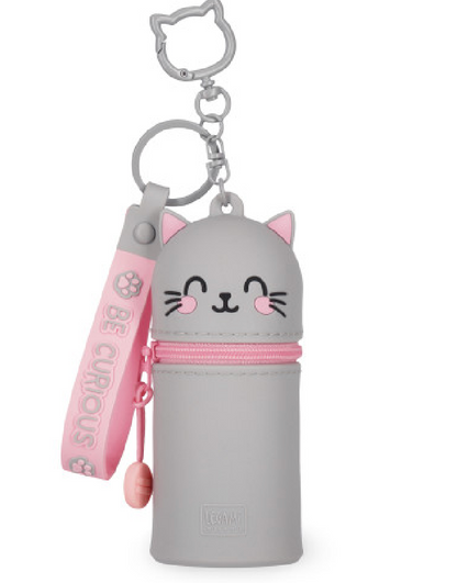 Mini Kawaii - Coin Purse With Key Ring - Cat